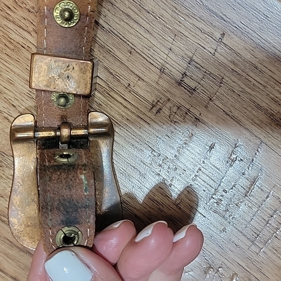 Nocona Copper & Leather Belt 28 - Picture 5 of 12